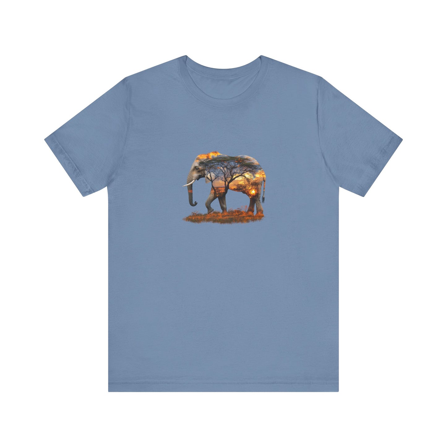 Elephant Sunset Unisex Jersey Tee