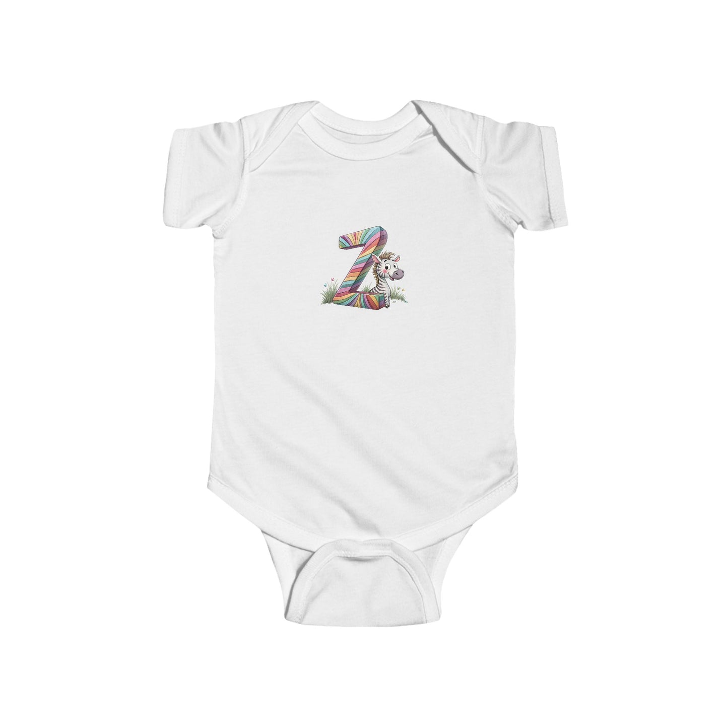 Whimsical Toddler Bodysuit with Colorful Number Z design, Baby Shower Gift, First Birthday Outfit, Cute Infant Apparel, Unisex Baby Clothes