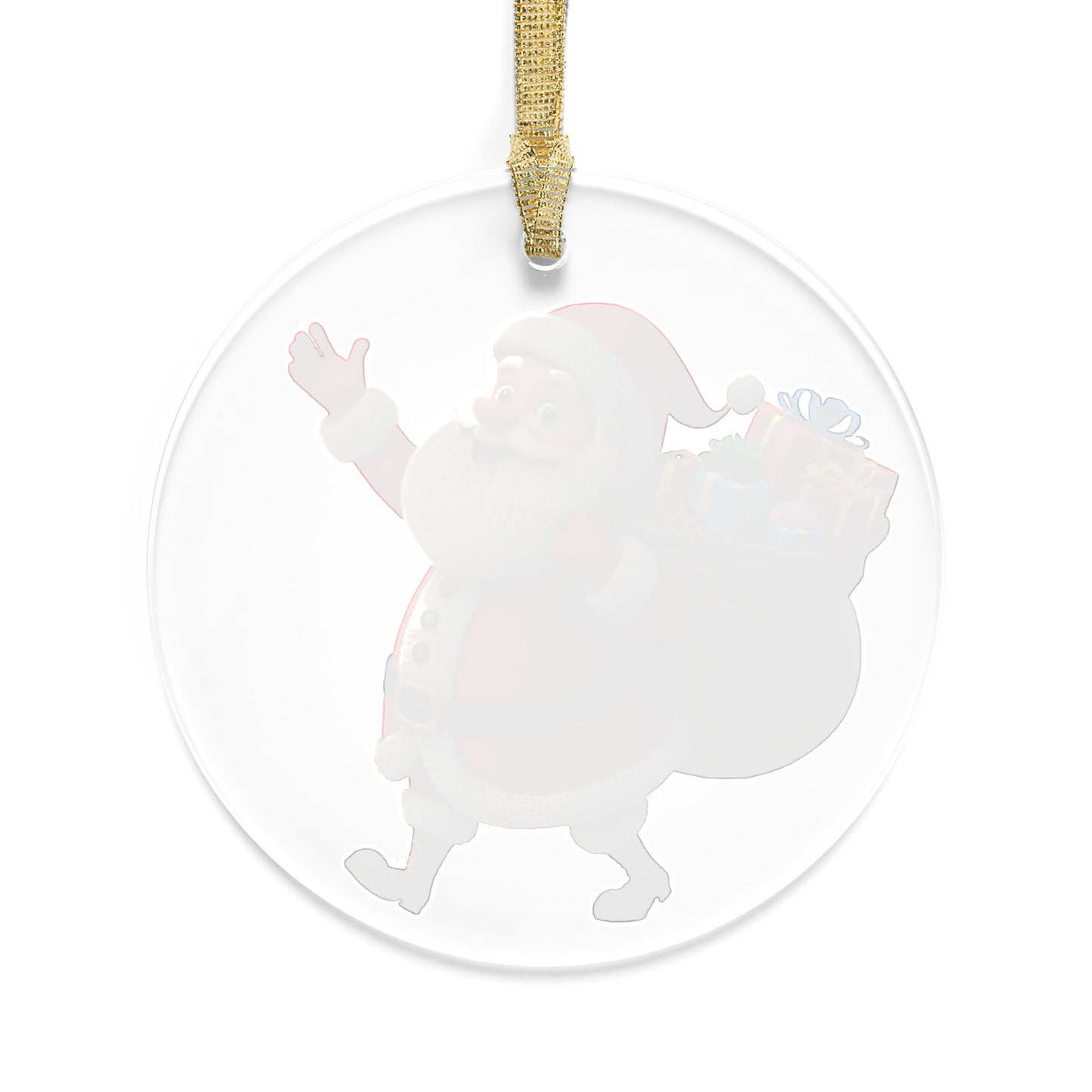 Santa Claus Acrylic Ornament — Cute Holiday Christmas Tree Decoration