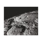 Lunar Surface Matte Canvas Print — Black & White Moon Crater Wall Art