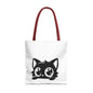 Adorable Cat Face Tote Bag | Cute Kitten Shopping Bag