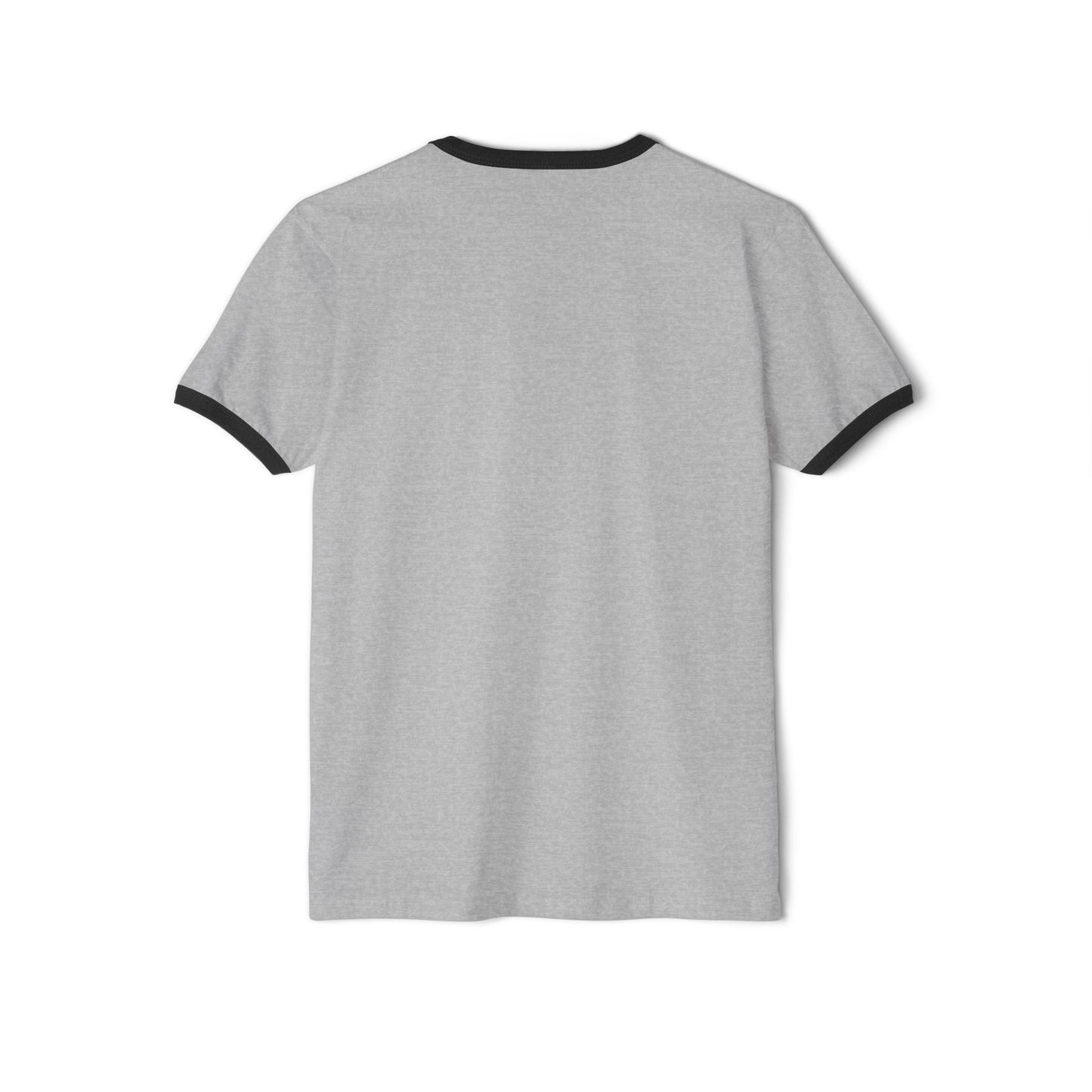 Ringer T-Shirt — 'Dead Inside' Grinning Smiley Graphic Tee