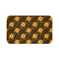 Floral Hearts Bath Mat, Boho Bathroom Decor, Cozy Bath Rug, Flower Pattern Mat, Gift for Home