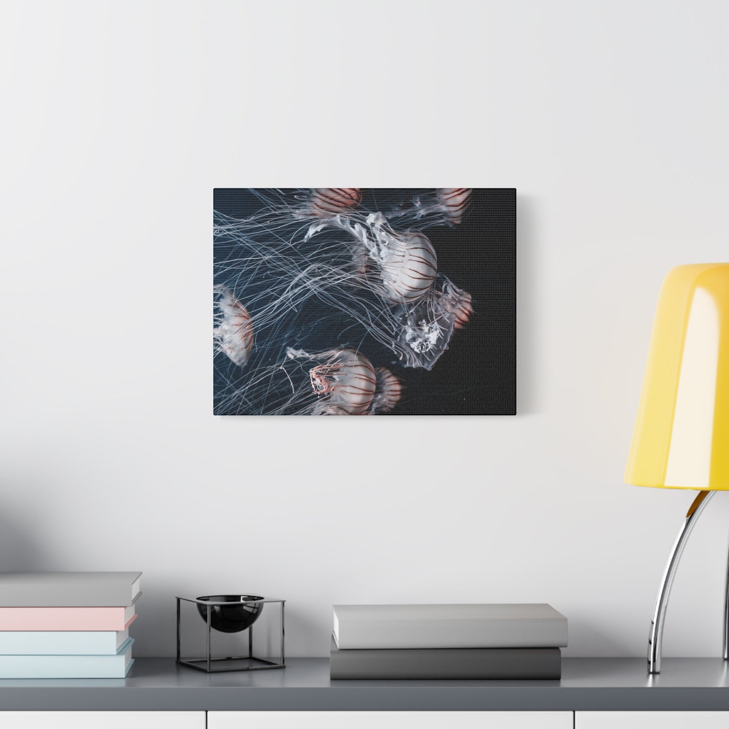 Jellyfish Swarm Matte Stretched Canvas