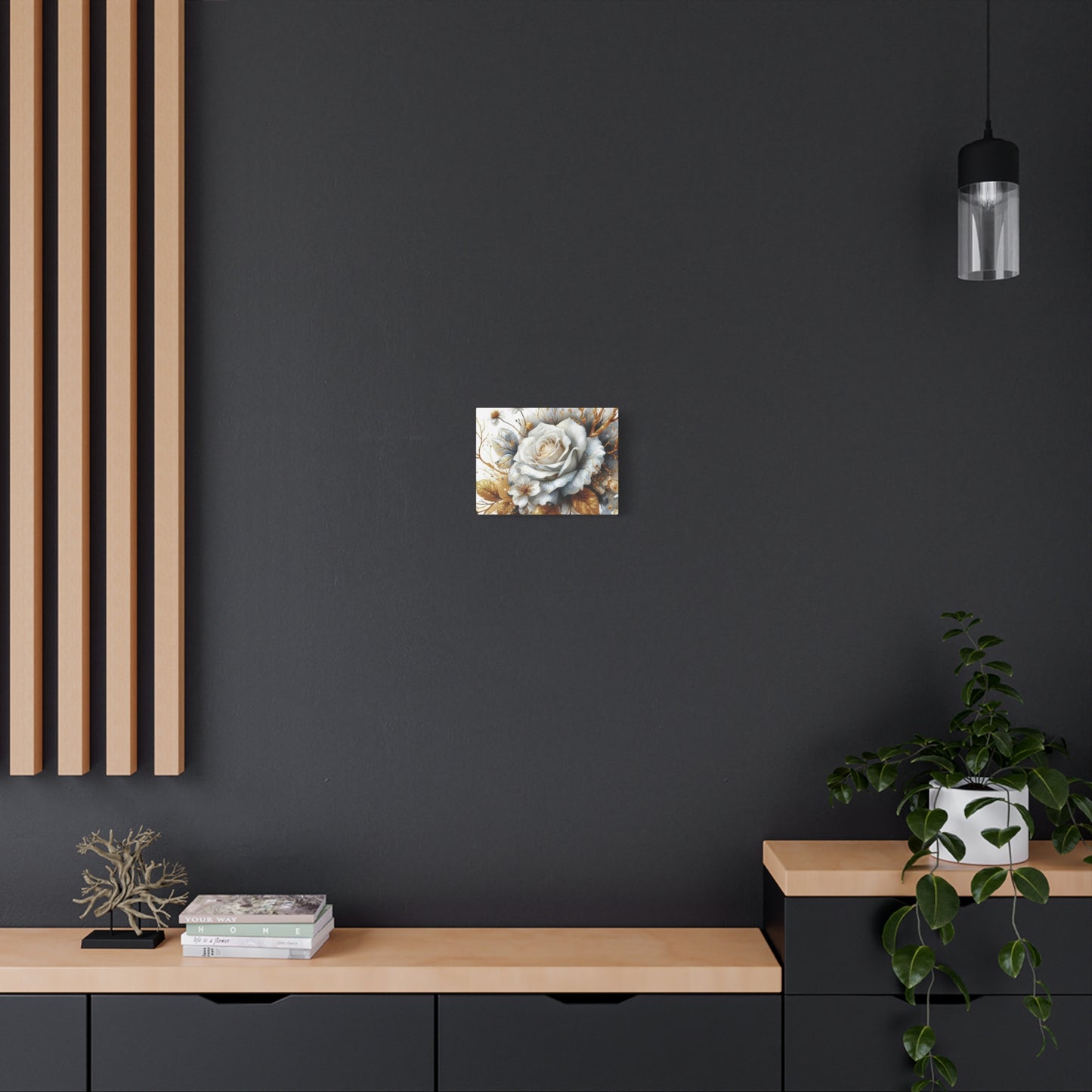 Matte Canvas, Stretched, 1.25" - Gold and Black