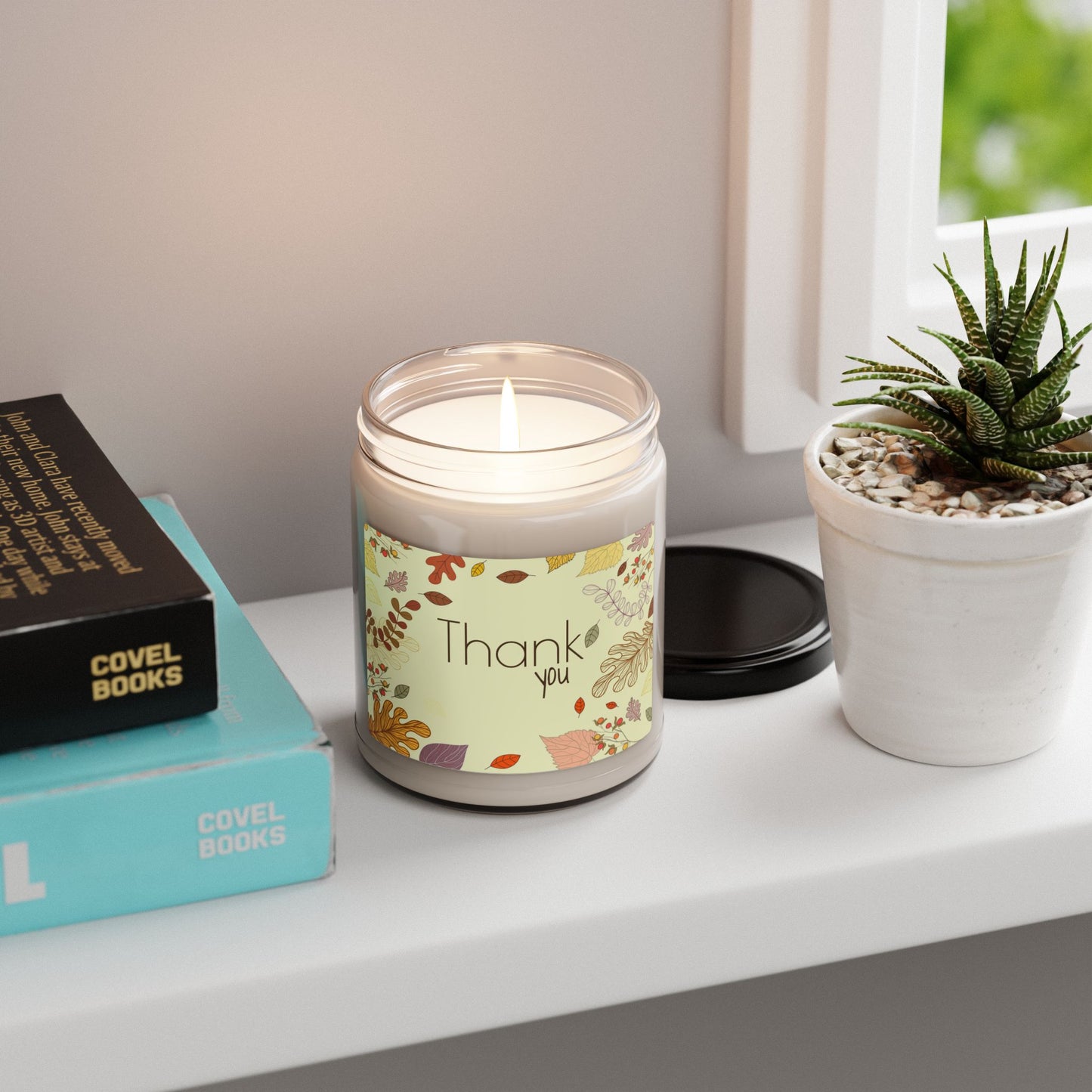 Thank You Fall Scented Soy Candle — 9oz Gratitude Jar Candle