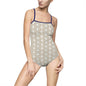 Stylish Women's One-Piece Swimsuit, AOP Summer Swimwear, Beach Day Essentials, Poolside Fashion, Resort Wear, Vacation Outfit