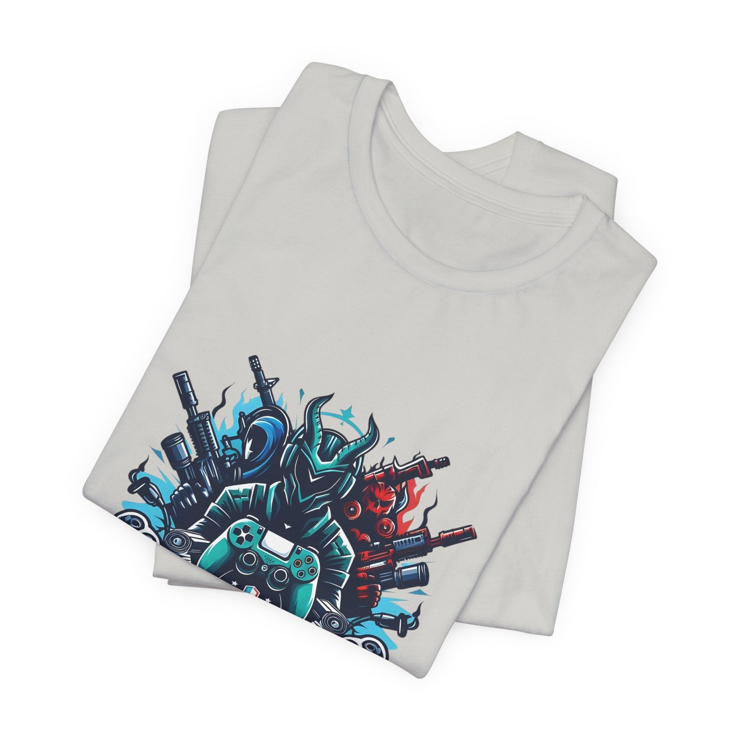 Gaming Controller Emblem Tee — Esports Gamer Graphic T-Shirt