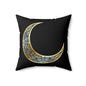 Bohemian Moon Decorative Pillow, Elegant Home Decor, Gift for Moon Lovers, Cozy Living Room Accent, Unique Bedroom Accessory