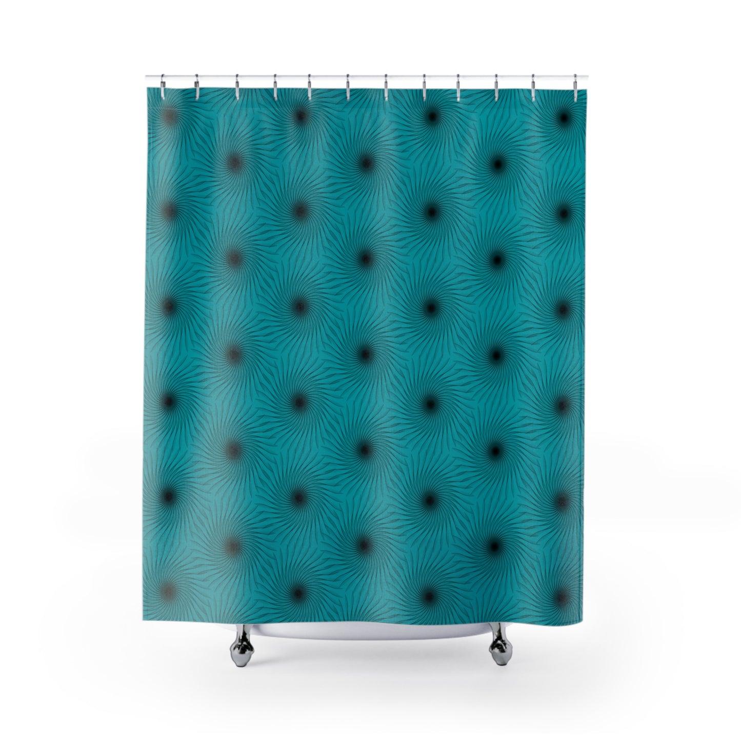 Vibrant Swirl Shower Curtain - Boho Bathroom Decor, Beach House Essentials, Modern Home Accent, Gift for Her, Vibrant Bathroom Design