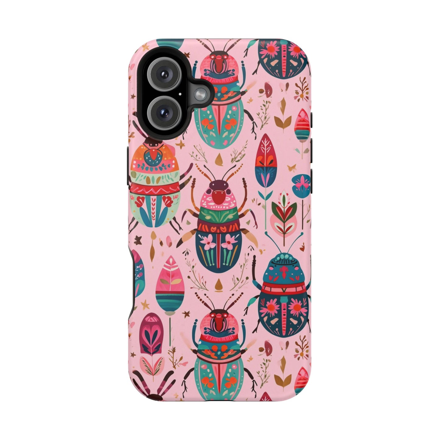 Phone Case — Colorful Boho Beetle Magnetic Impact-Resistant Cover