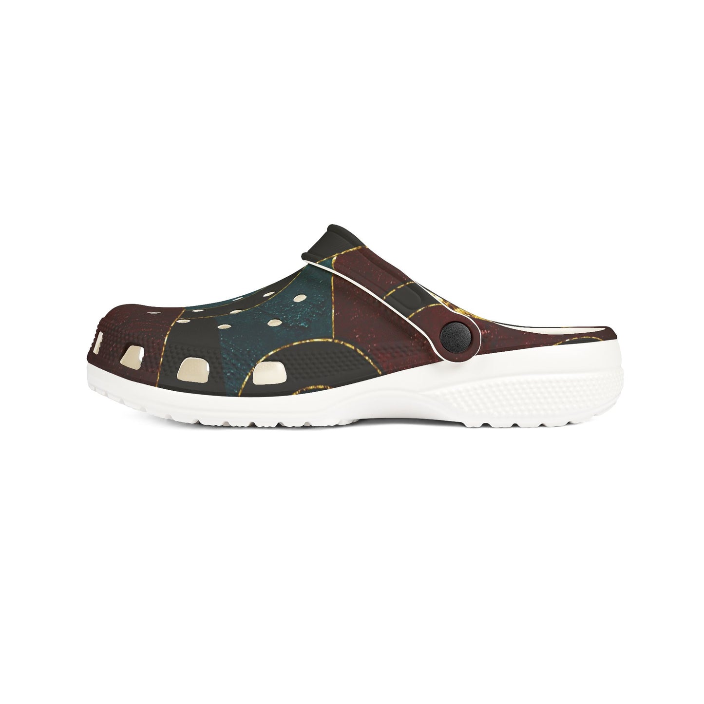Abstract Polka Dot EVA Clogs — Comfortable Slip-On Rubber Shoes