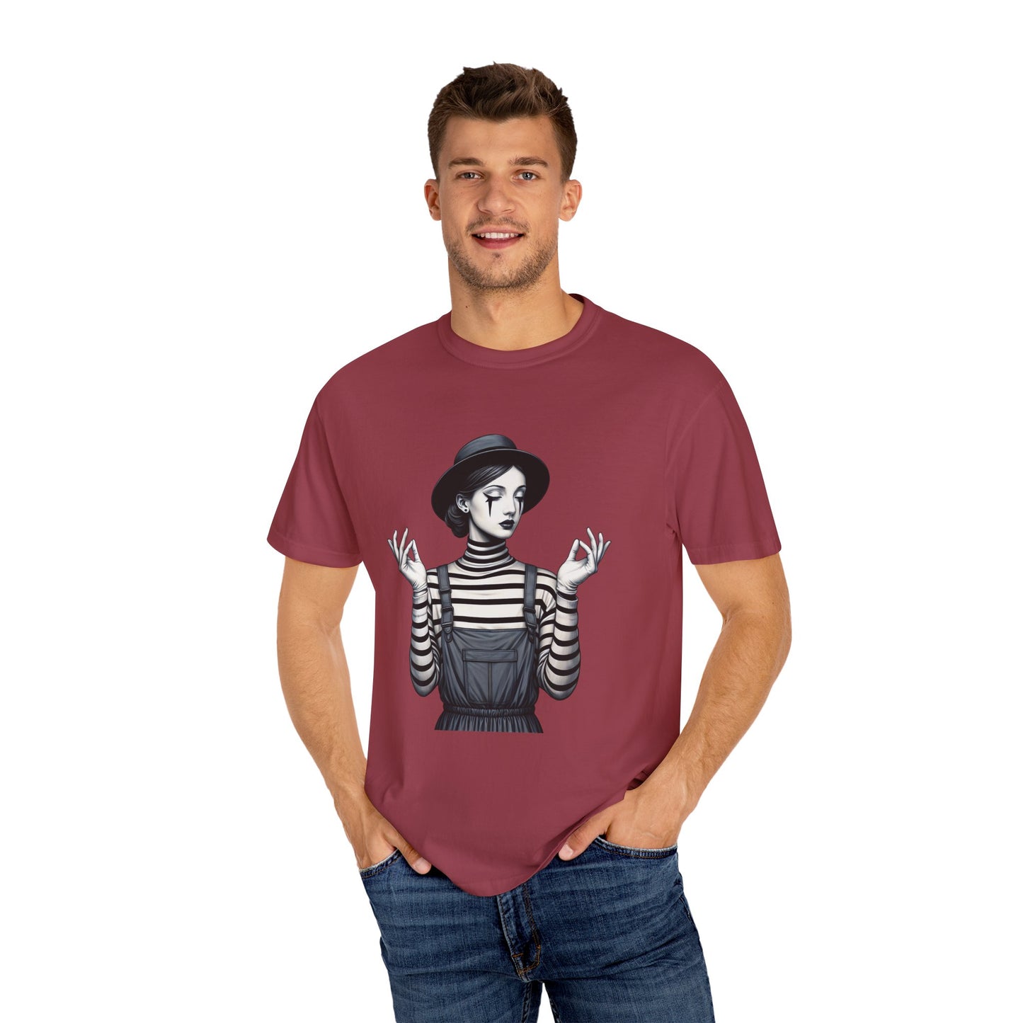 Gothic Striped Graphic Unisex T-Shirt, Edgy Casual Wear, Alternative Fashion, Gift for Her