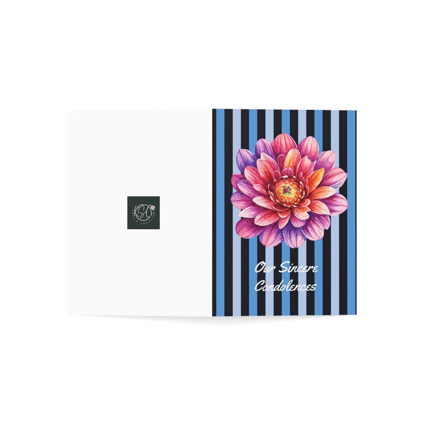 Elegant Floral Sympathy Cards Set