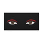 Red Lashes Wall Art Canvas — Glam Eyes Makeup Decor