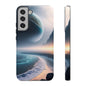 Galaxy Ocean Phone Case — Surreal Planet Beach Tough Case