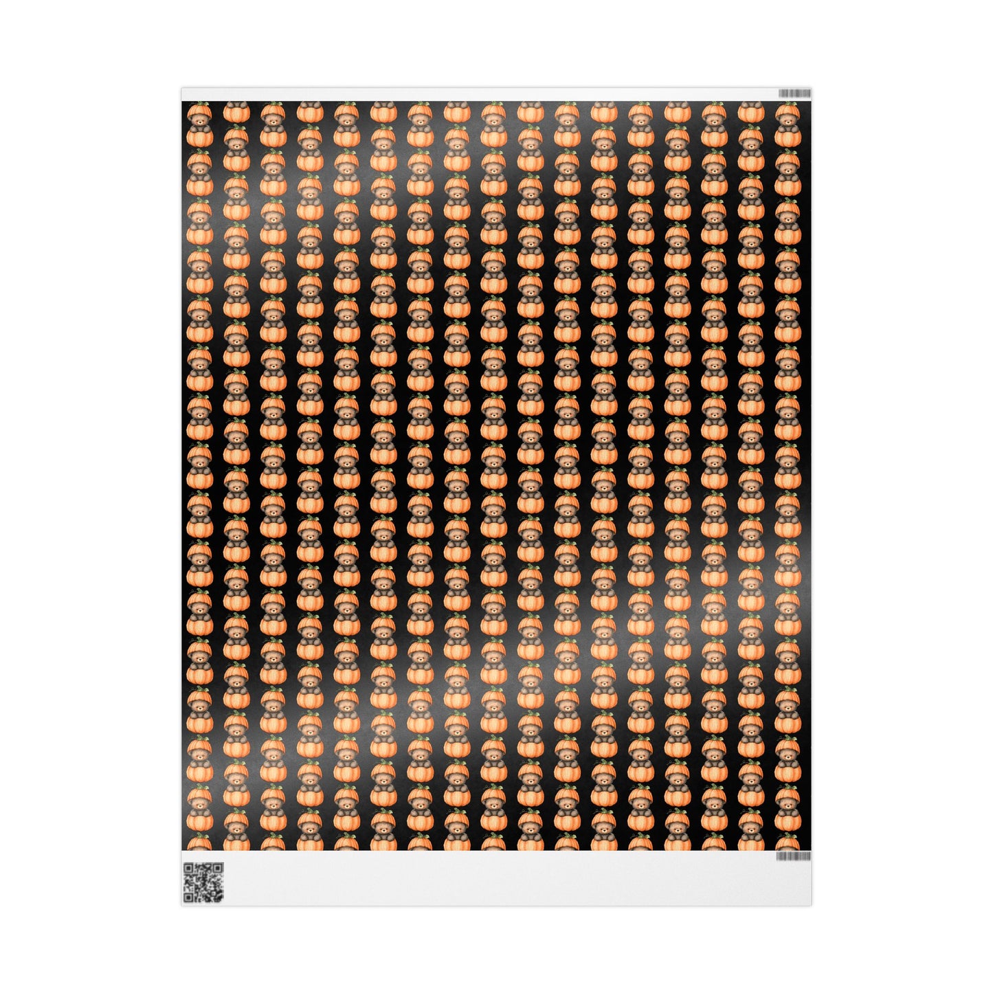 Halloween Pumpkin Wrapping Paper, Fall Gift Wrap, Spooky Decor, Autumn Celebration, Trick or Treat Packaging