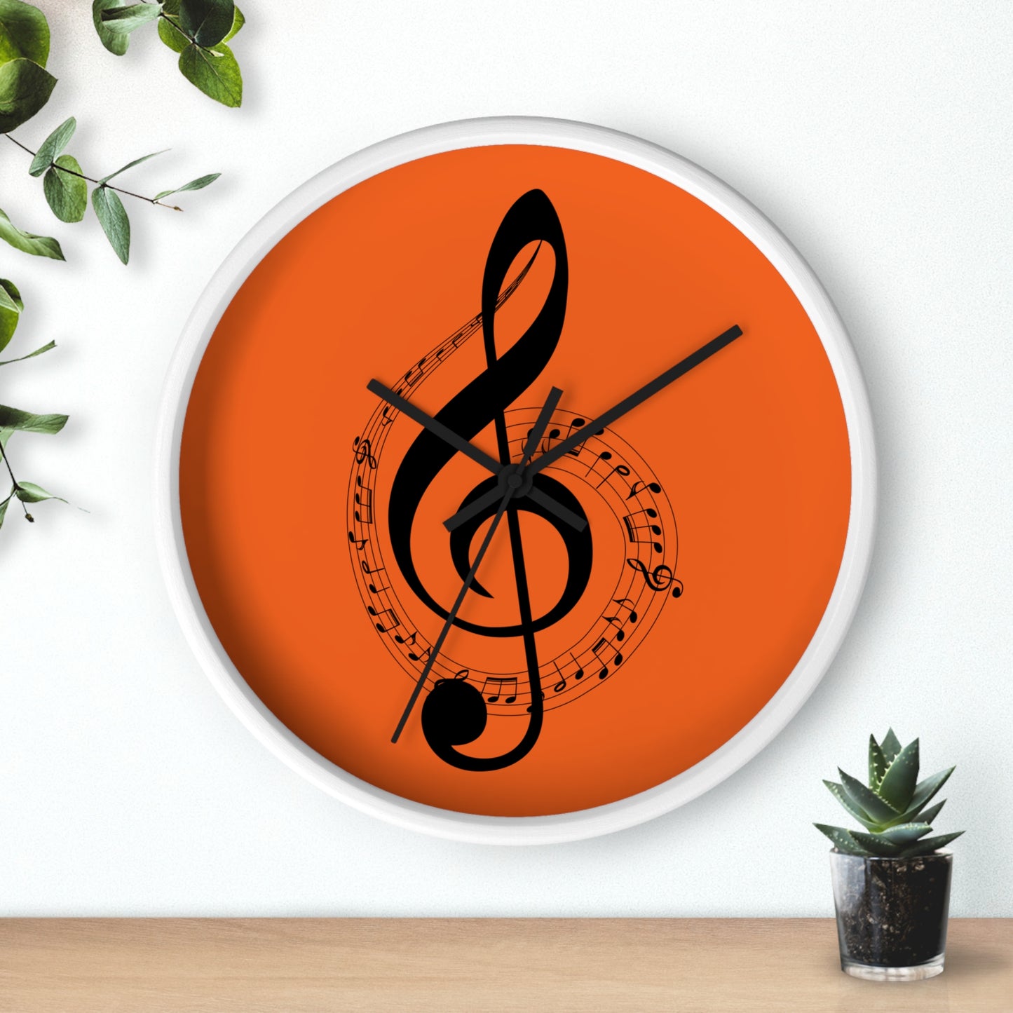 Musical Note Wall Clock | Perfect for Music Lovers, Home Decor, Gifts