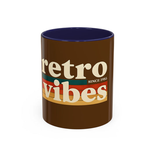 Retro Vibes Coffee Mug - Perfect Gift for Coffee Lovers, Fun Decor for Home or Office, Vintage Style, 11oz 15oz