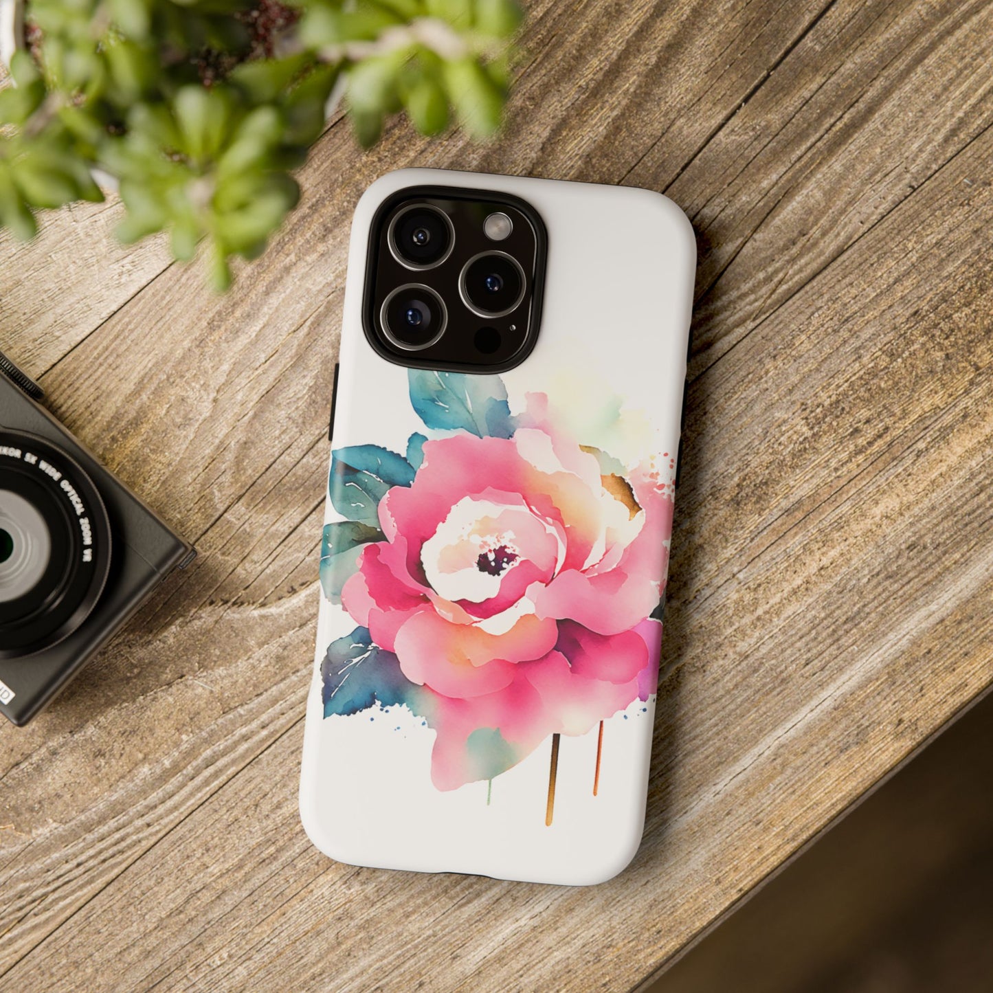 Floral Phone Case - Vibrant Rose Design