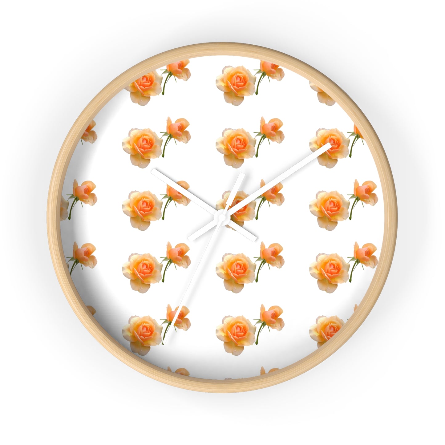 Charming Floral Wall Clock - Perfect for Home Decor, Gift for Her