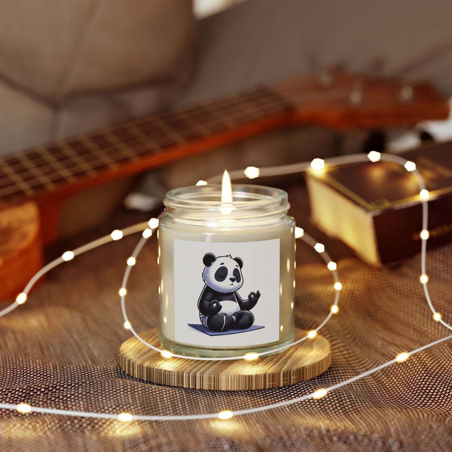 Scented Candle — Relaxing Panda Meditation Jar (4oz & 9oz)