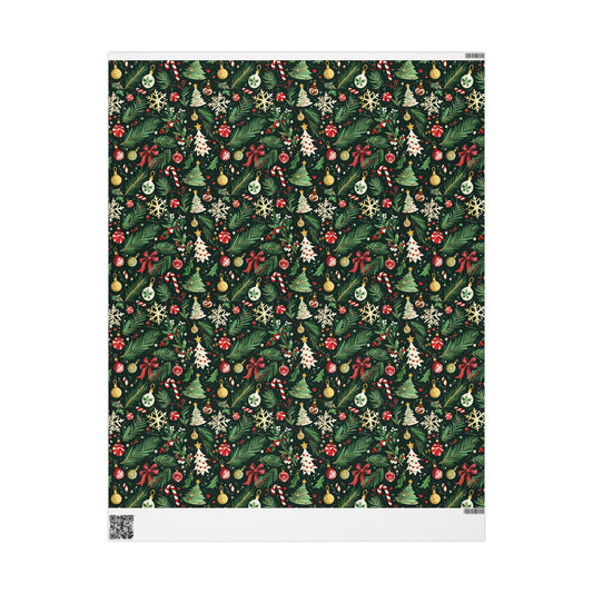 Festive Holiday Wrapping Paper, Christmas Gift Wrap, Eco-Friendly Wrapping, Seasonal Decoration, Unique Gift Presentation