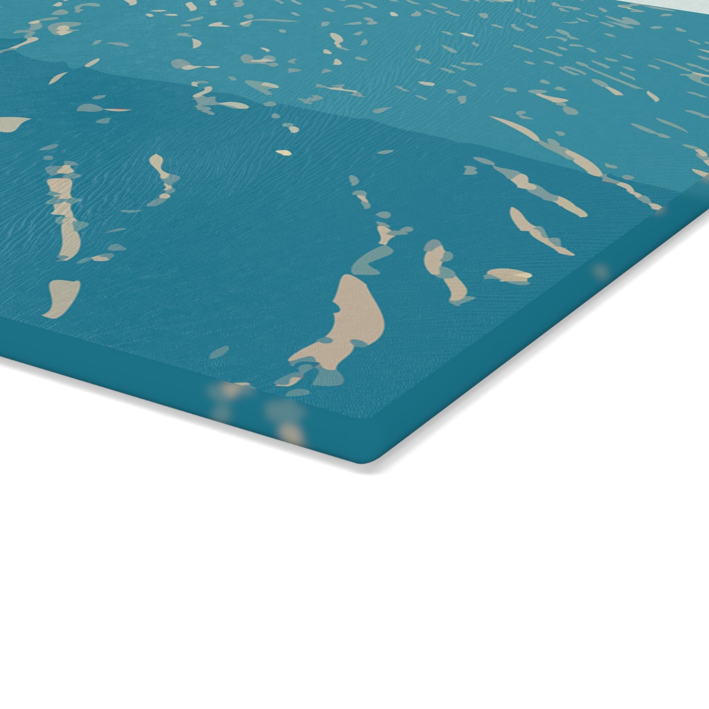 Aqua Wave Glass Cutting Board | Kitchen Decor, Unique Gift, Cooking Accessory, Home Chef Essentials, Wedding Registry