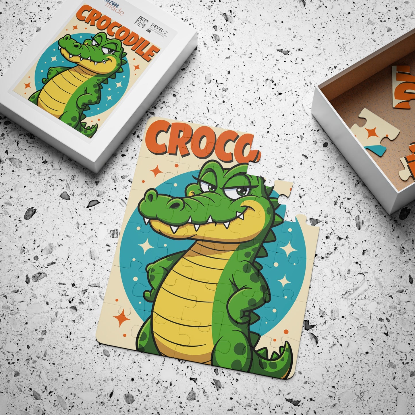 Crocodile Cartoon Puzzle Kids Puzzle | 30-Piece