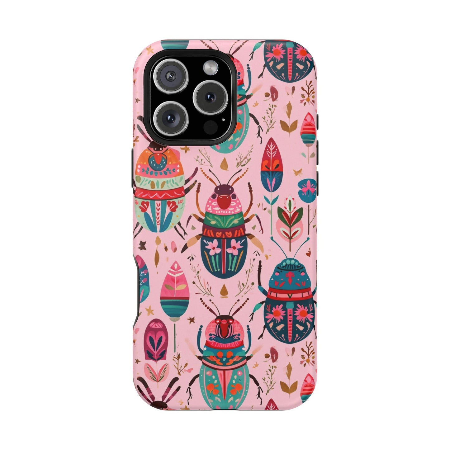 Phone Case — Colorful Boho Beetle Magnetic Impact-Resistant Cover