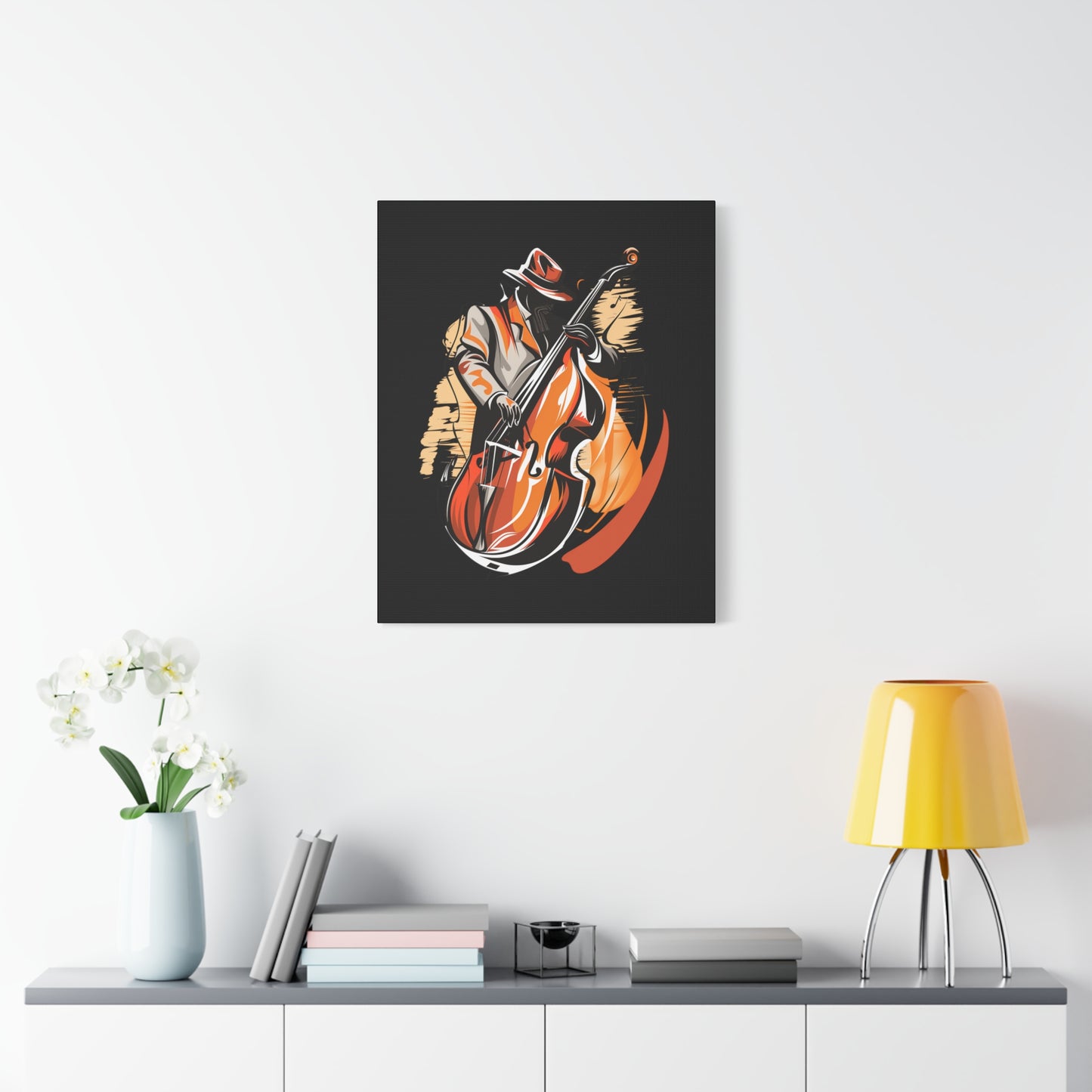Matte Canvas, Stretched, 1.25" - Bass Player