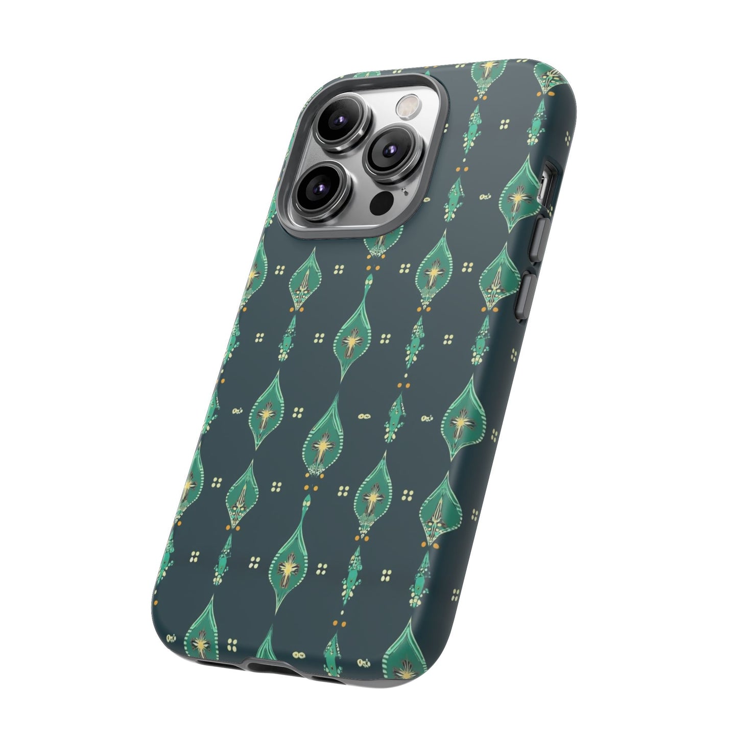 Emerald Boho Teardrop Phone Case