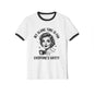 Vintage Retro Ringer T‑Shirt — “My Alone Time Is For Everyone’s Safety” Coffee Graphic