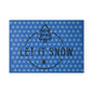Winter Themed Glass Cutting Board - Let It Snow Design, Holiday Kitchen Decor, Christmas Gift, Festive Cooking, Snowflake Kitchenware