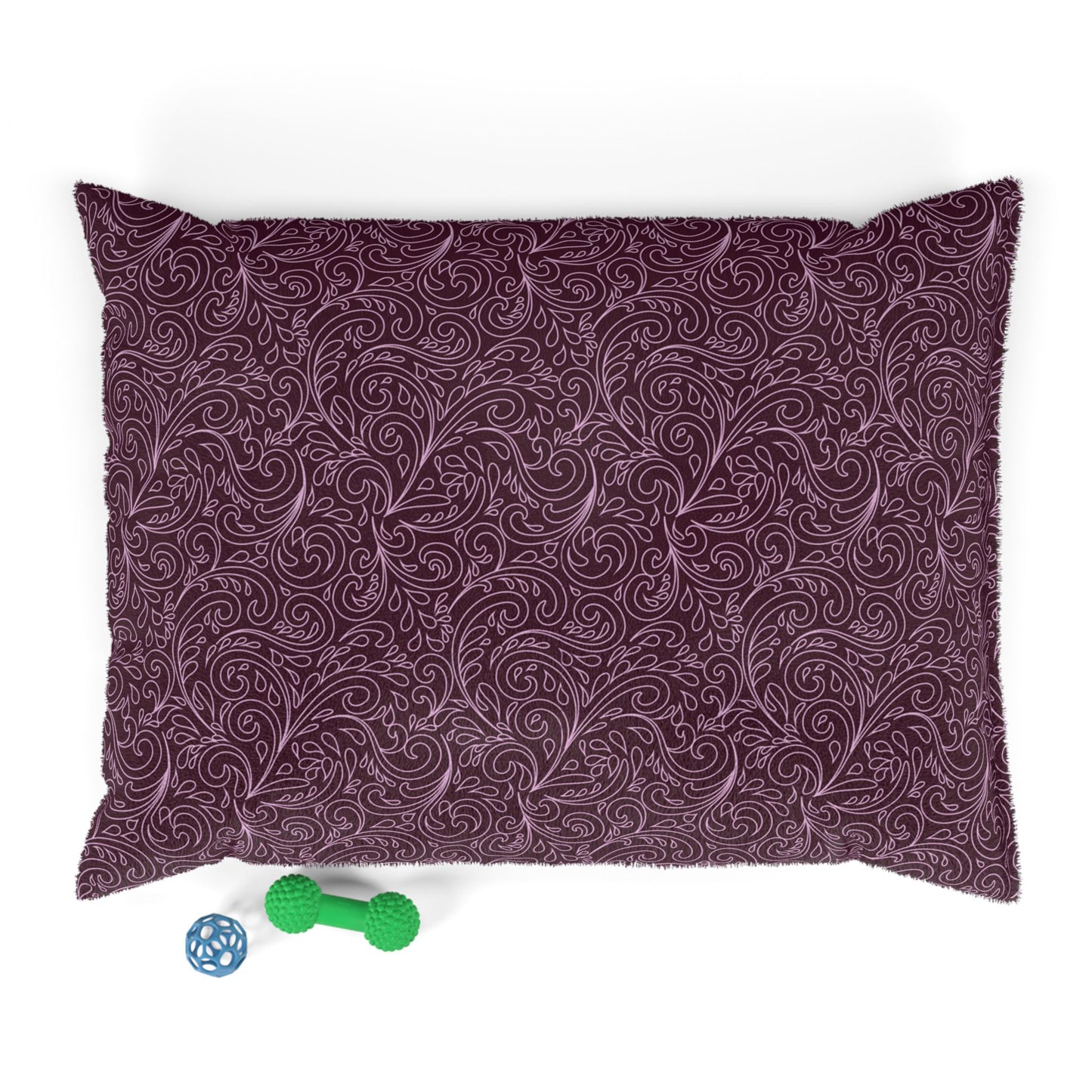 Luxurious Pet Bed with Swirly Design, Cozy Pet Bed, Dog Bed, Cat Bed, Plush Pet Cushion, Stylish Pet Decor