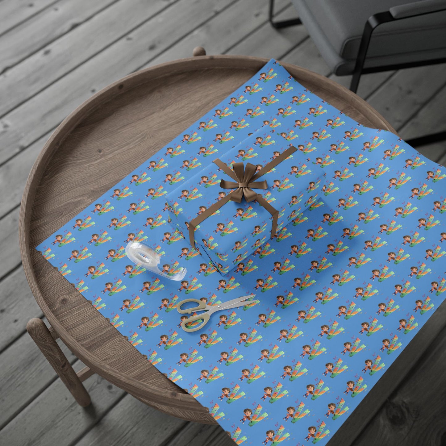 Colorful Gift Wrapping Paper for All Occasions, Birthday, Holidays, Kids' Gifts, Eco-Friendly Wrap, Fun Designs