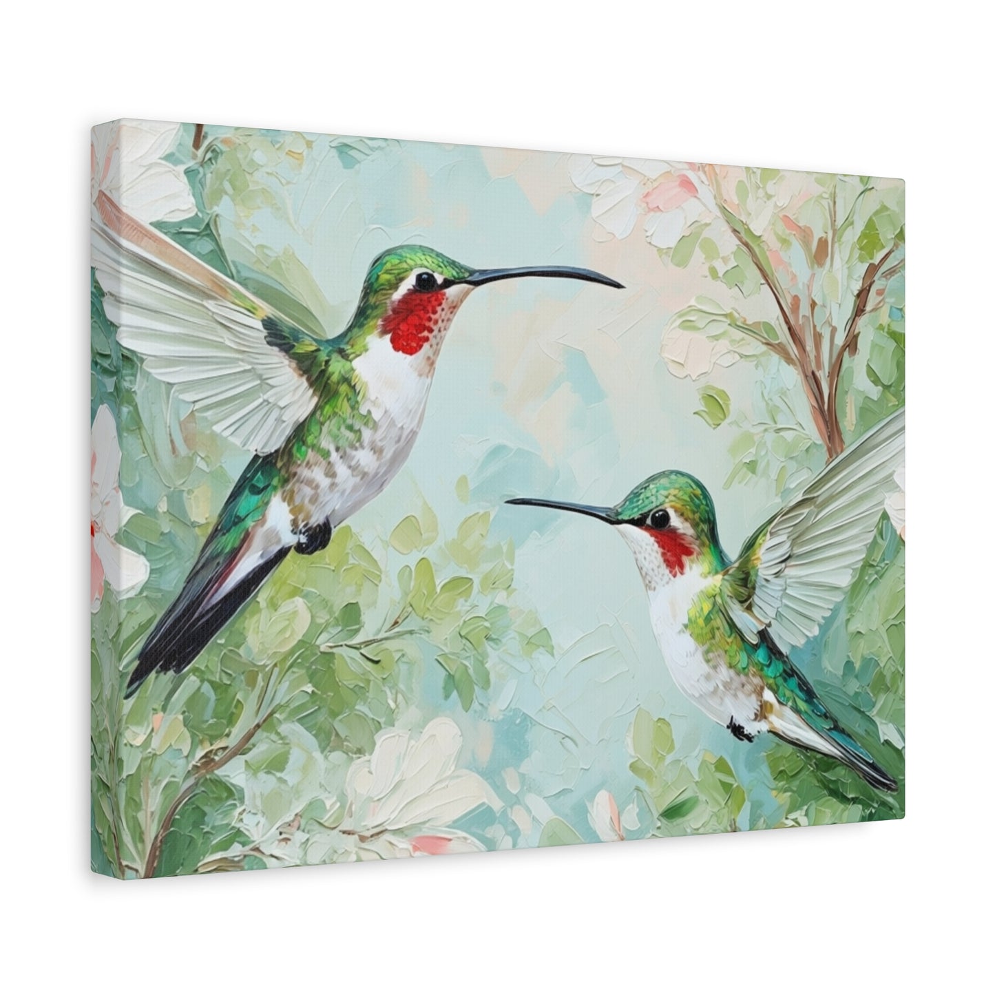 Hummingbird Canvas Wall Art — Stretched Matte Nature Print
