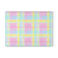 Pastel Plaid Glass Cutting Board – Spring Kitchen Decor