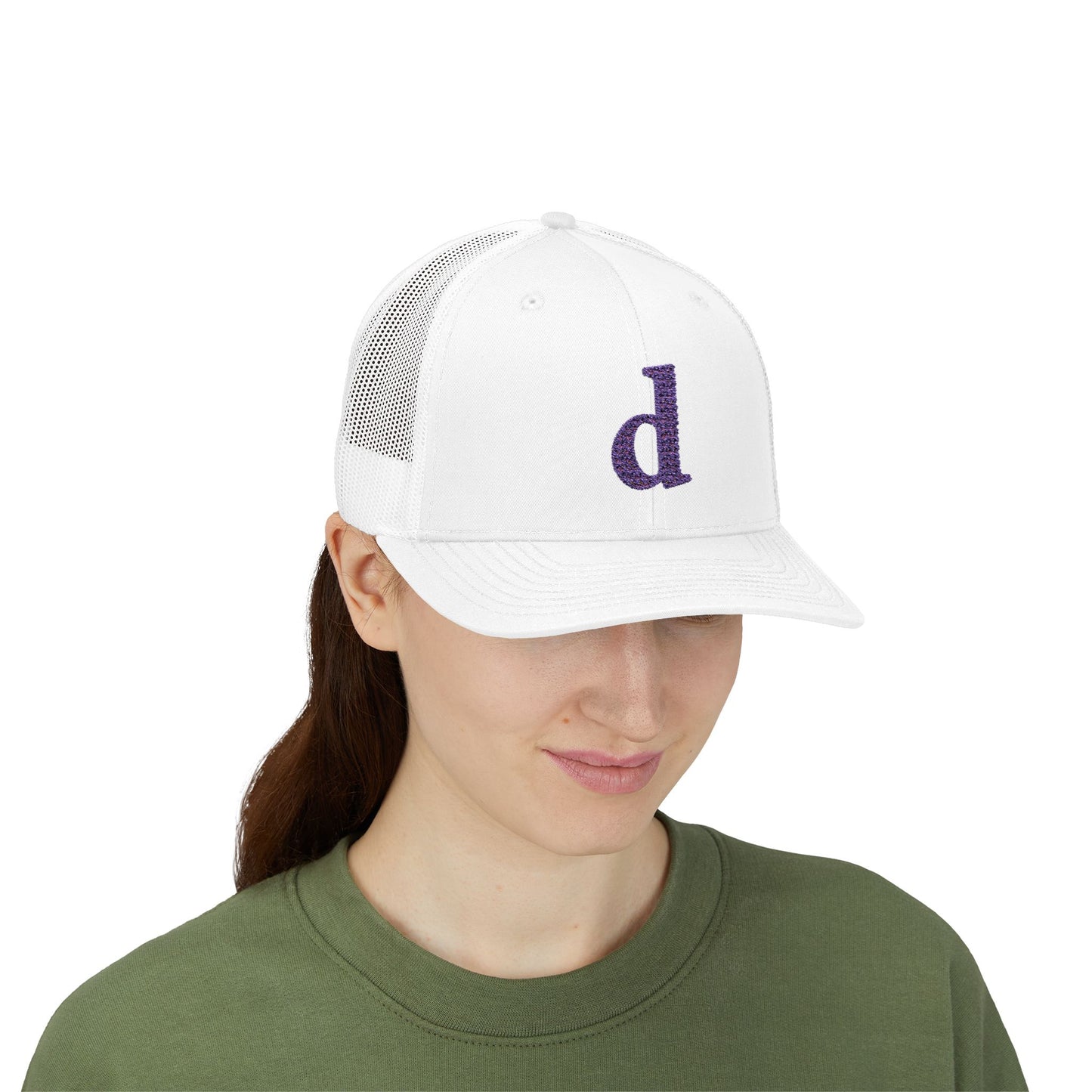 Glitter Initial Snapback Trucker Cap, Personalized Hat, Custom Cap, Trendy Hat, Stylish Gift for Him/Her, Summer Fashion Accessory