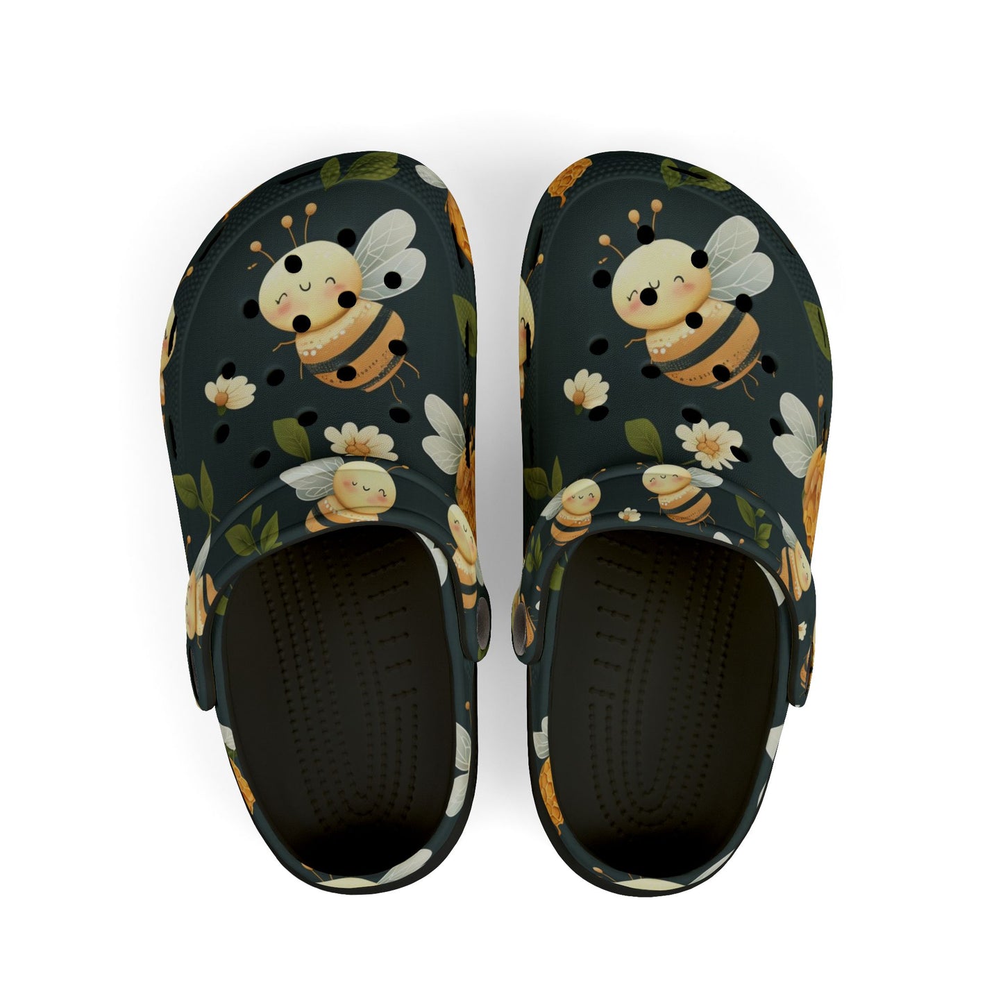 Bee-Themed Kid's Foam Clogs