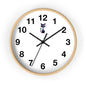 Cute Cat Wall Clock, Feline Decor, Home Office, Gift for Cat Lovers, Adorable Wall Art