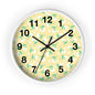 Floral Yellow Wall Clock, Home Decor, Gift for Her, Spring Vibes, Kitchen Accessory, Mother's Day Gift