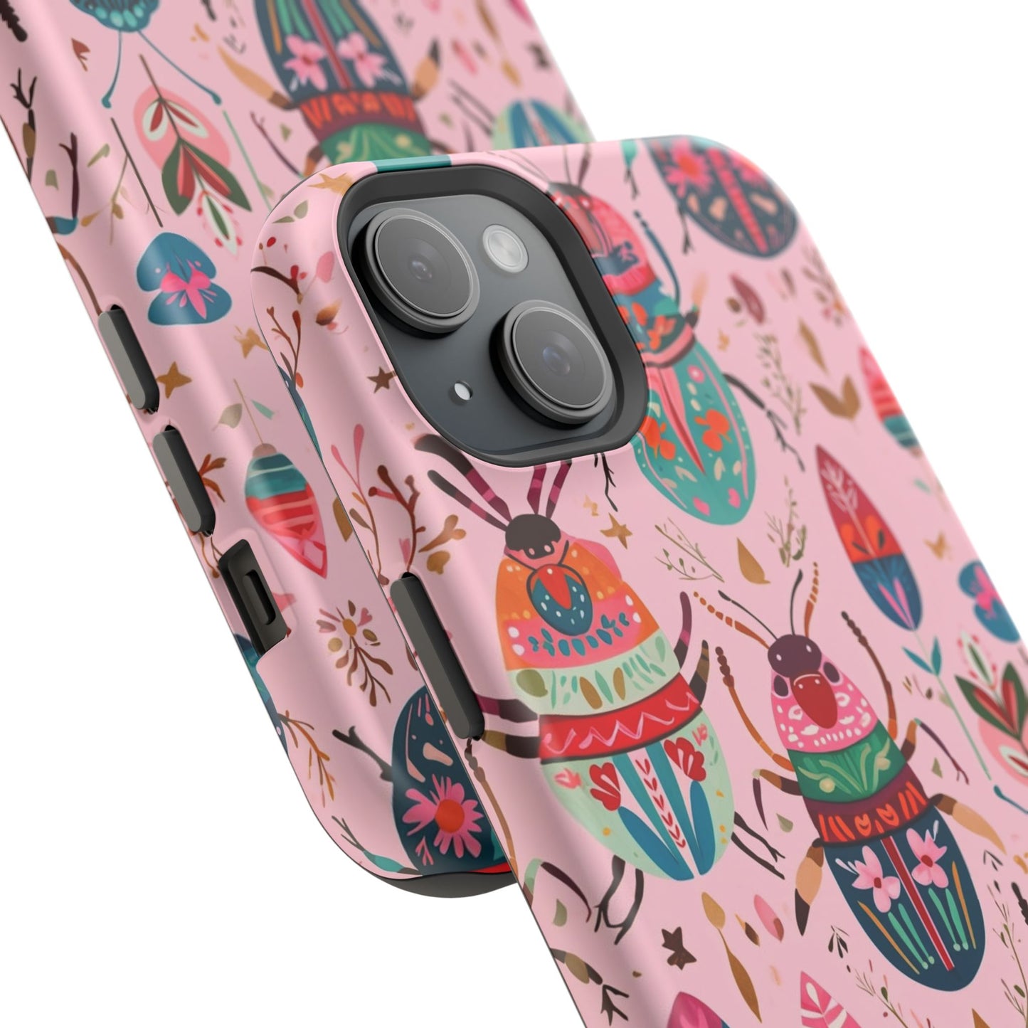 Phone Case — Colorful Boho Beetle Magnetic Impact-Resistant Cover