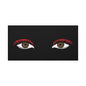 Red Lashes Wall Art Canvas — Glam Eyes Makeup Decor