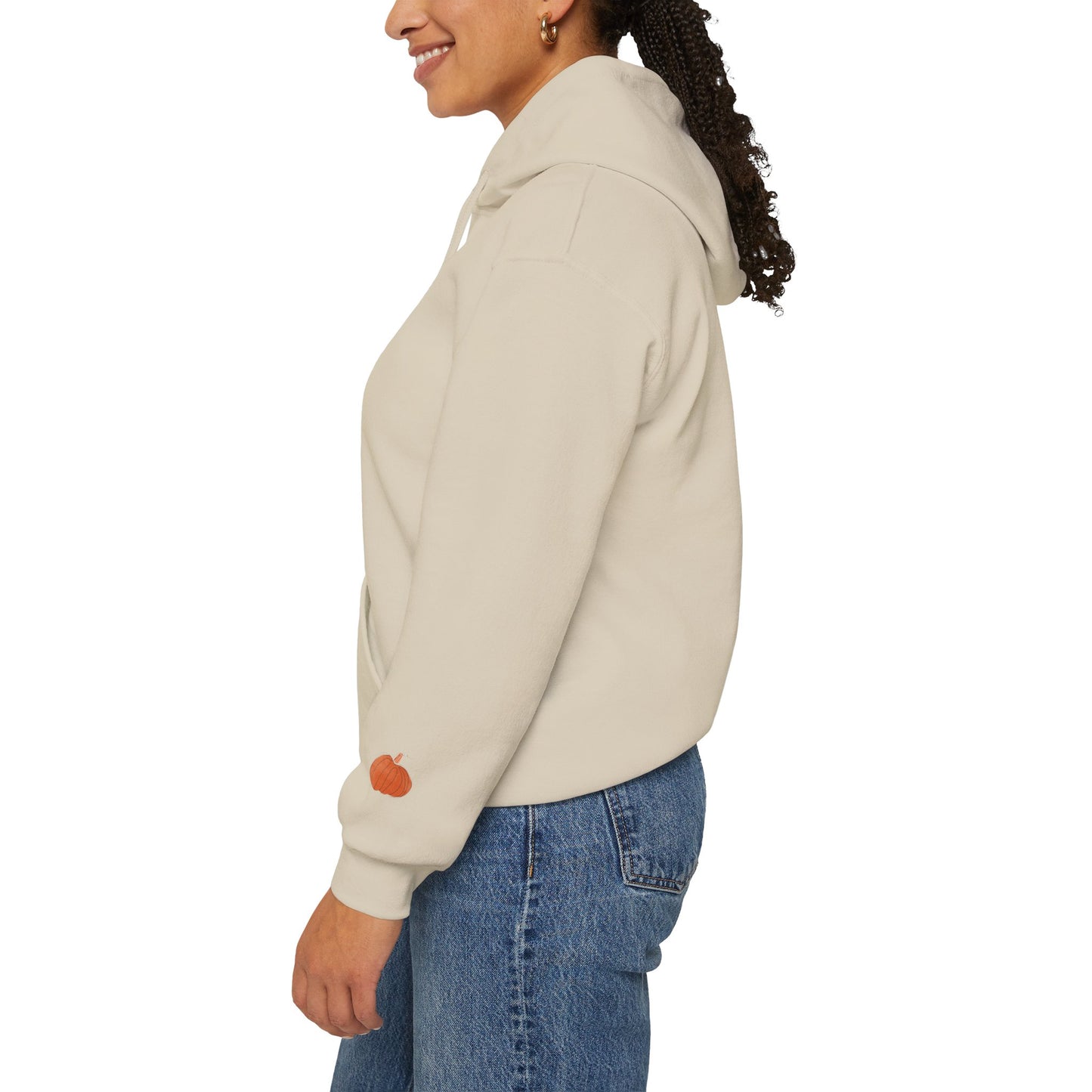 Cozy Fall Vibes Hoodie, Unisex Sweatshirt for Autumn, Pumpkin Design, Perfect for Thanksgiving, Gift for Friends, Seasonal Wear