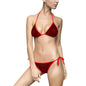 Chic Red Floral Bikini Set, Trendy Swimwear for Beach Days, Summer Pool Parties, Vacation Essentials, Swimwear Gift for Her