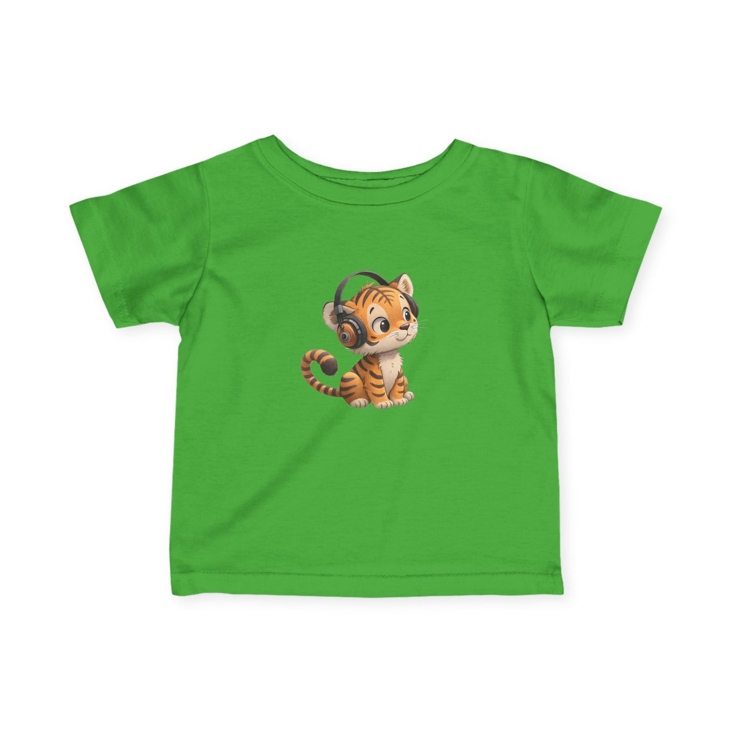 Cute Kitty Headphones Infant Tee, Baby T-Shirt, Toddler Shirt, Kids Apparel, Gift for Baby Shower, Birthday