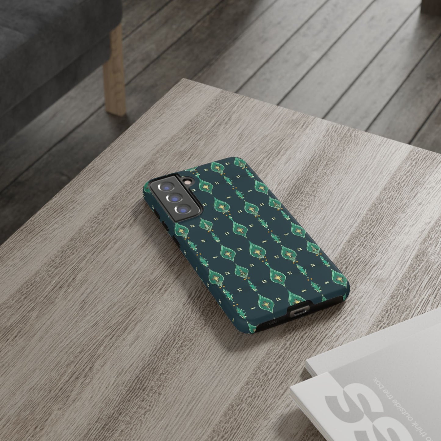 Emerald Boho Teardrop Phone Case
