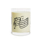 Music Notes Scented Candle — 11oz Glass Candle with Treble Clef Design