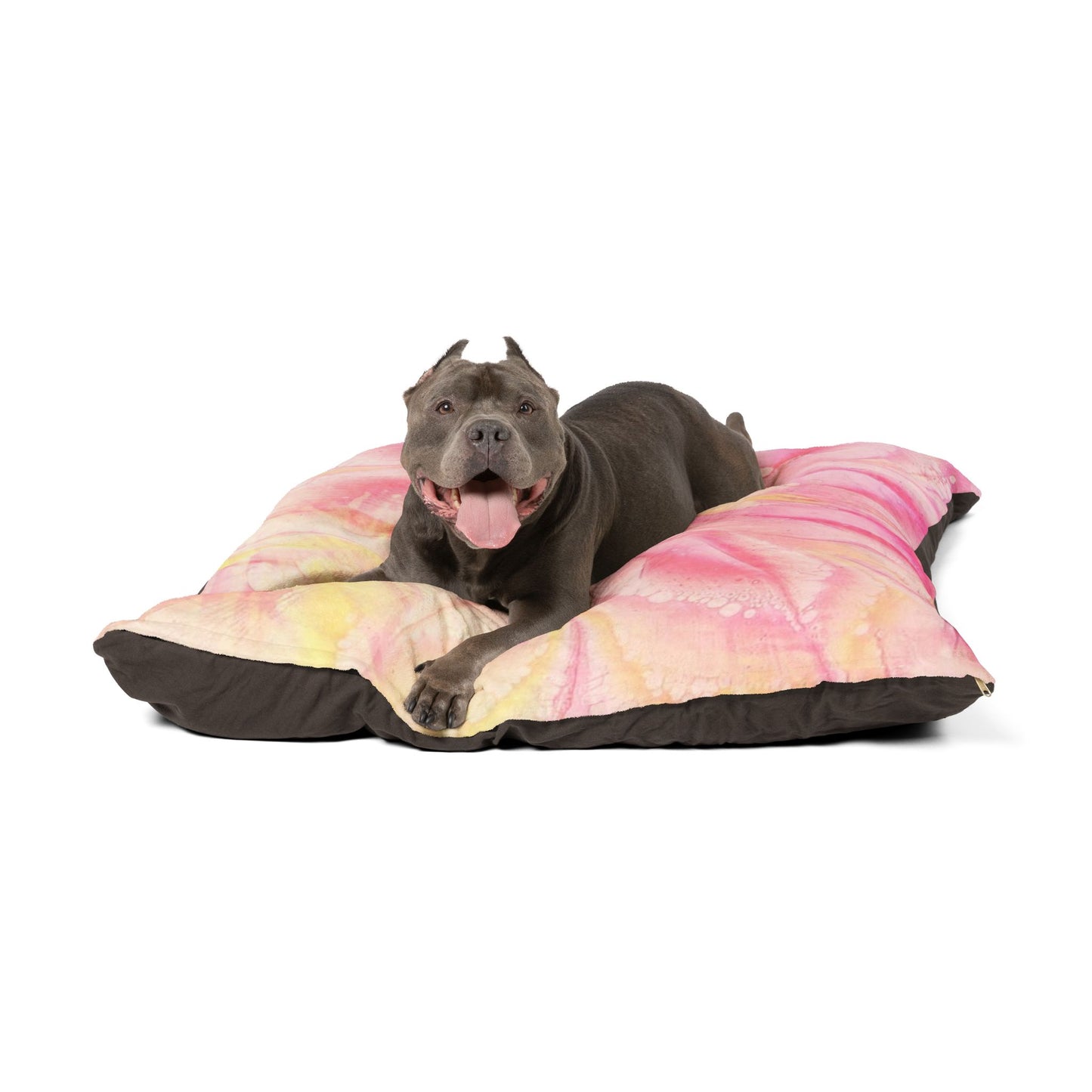 Cozy Pet Bed, Boho Dog Bed, Cat Bed, Pink Pet Cushion, Floral Pet Lounge, Pet Gift for Dog Lovers